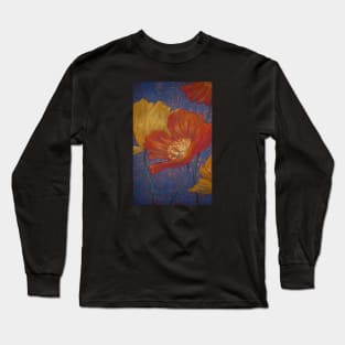 Red and Yellow Poppies Long Sleeve T-Shirt